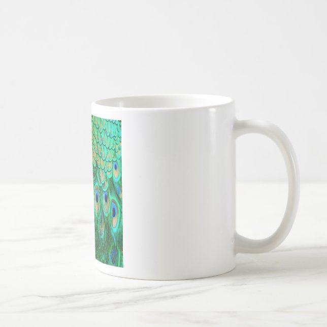 Glorious Peacock Feathers Kaffeetasse (Rechts)