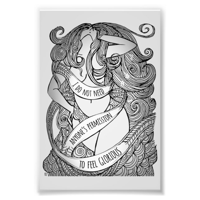 Glorious Small Print in Grau Fotodruck (Vorne)