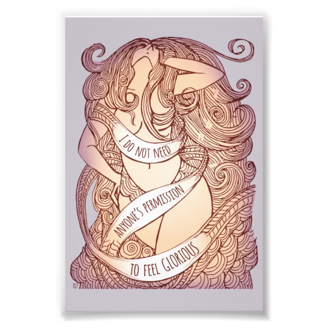 Glorious Small Print in Lilac Fotodruck (Vorne)