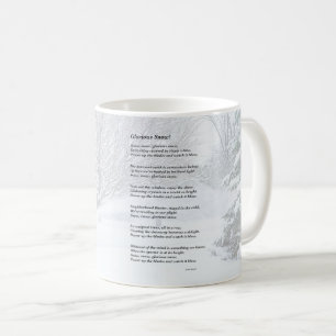 Glorious Snow Seasonal Gedicht Kaffeetasse