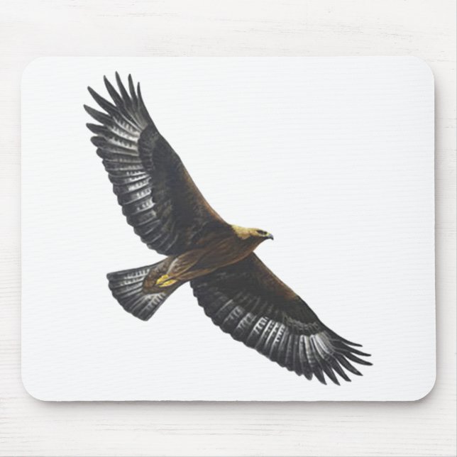 Glorius goldenes Eagle Ansteigen Mousepad (Vorne)