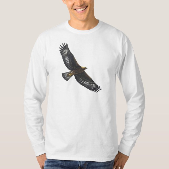 Glorius goldenes Eagle Ansteigen T-Shirt (Vorderseite)