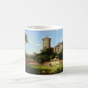 Glorreiche Vergangenheit (mittelalterliche Burg & Kaffeetasse