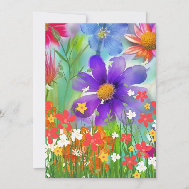 Glorreicher Frühling Feiertagskarte (Vorderseite)