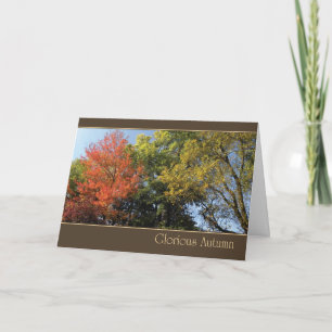 Glorreicher Herbst Feiertagskarte