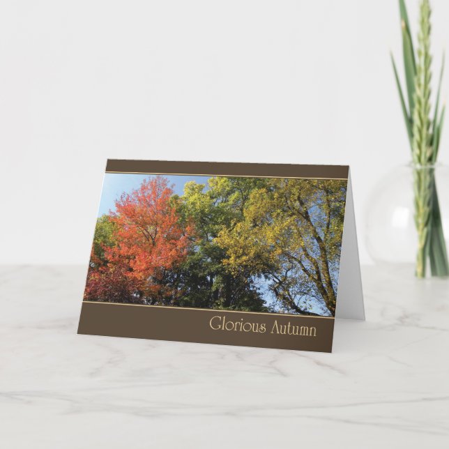 Glorreicher Herbst Feiertagskarte (Vorderseite)