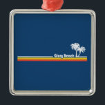 Glory Beach Georgia Ornament Aus Metall<br><div class="desc">Glory Beach liegt an der Südostküste der georgischen Jekyll-Insel, im St. Andrew's Beach.</div>