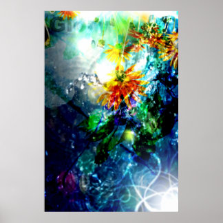 Glory Come Down (Abstrakt Art Poster) Poster