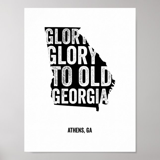 Glory Glory (schwarz) Poster (Vorne)