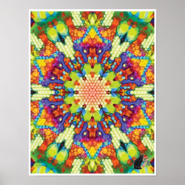 Glory Kinetic Collage Kaleidoscope Poster (Vorne)