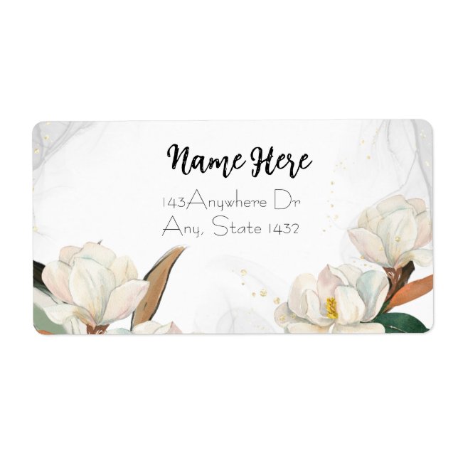 Glory Magnolia Return Address Label (Vorne)