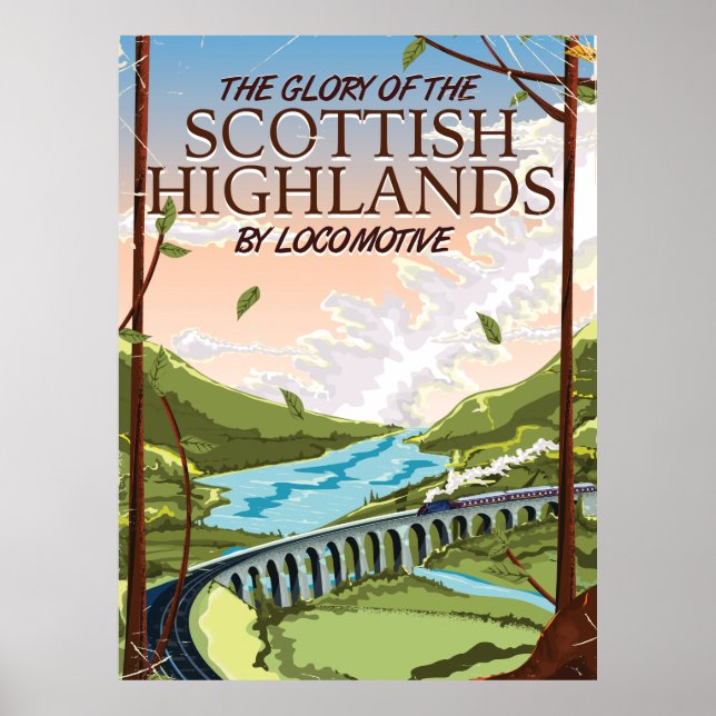 Glory of the Scottish Highlands Poster (Vorne)