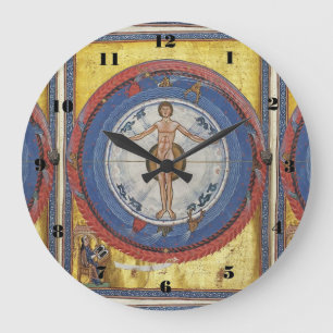 glory to hildegard of bingen große wanduhr
