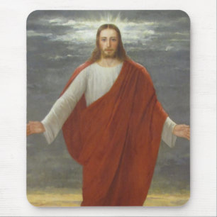 GLORY TO JESUS MOUSEPAD