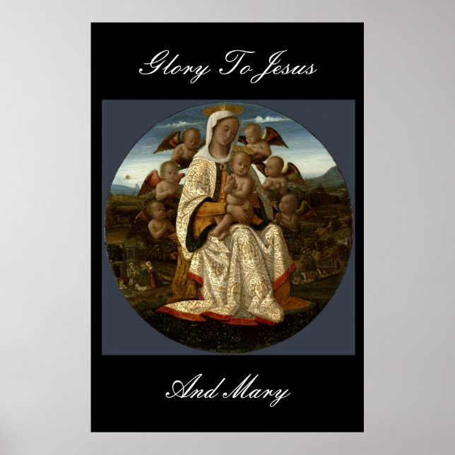 GLORY TO JESUS UND MARY POSTER (Vorne)