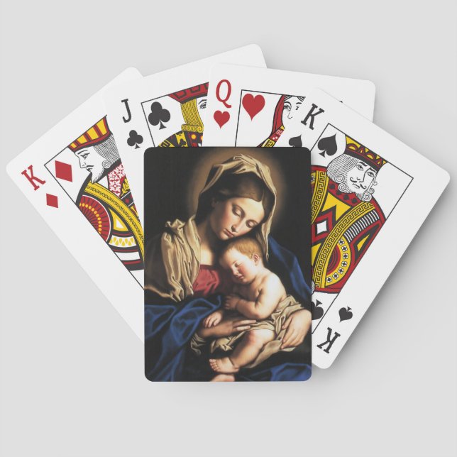 GLORY TO JESUS UND MARY SPIELKARTEN (Rückseite)