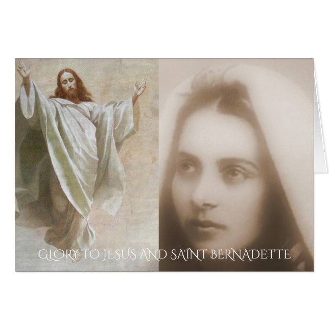 GLORY TO JESUS UND SAINT BERNADETTE (Vorderseite (Horizontal))