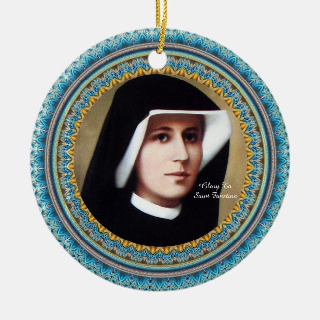 Glory to Saint Faustina Keramikornament (Vorne)