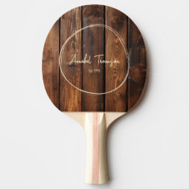 Gloss Stain Boards Name in Drawn Circle  Tischtennis Schläger