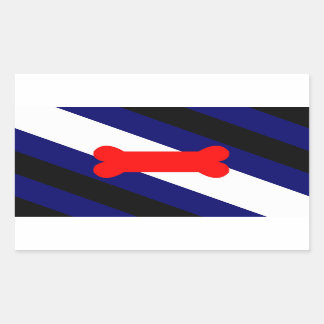 Glossage 4 rechteckiger aufkleber