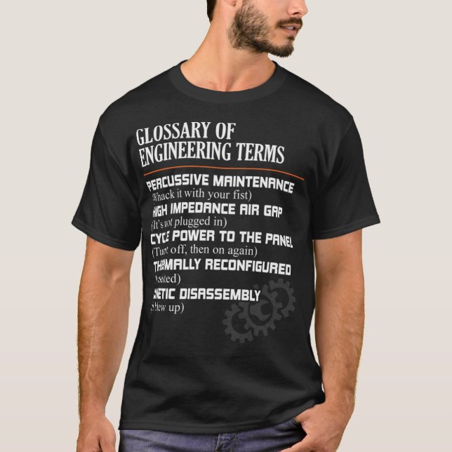 Glossar der technischen Begriffe Gewitter-Technike T-Shirt (Vorderseite)