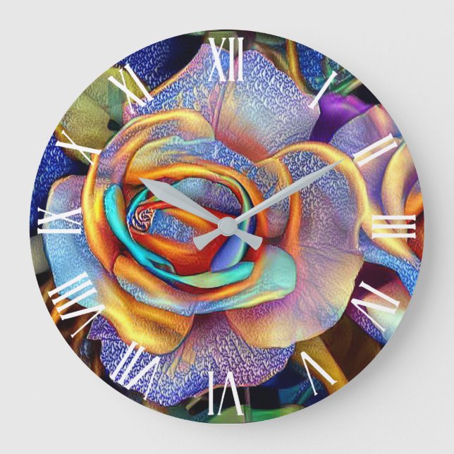 Glossar Schöne Rose Kunst, Dichtung und Musik Große Wanduhr (Vorderseite)