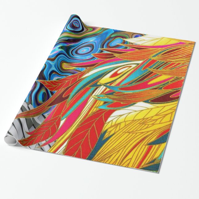 Glossarpapier, Abstrakt Geschenkpapier (Ungerollt)