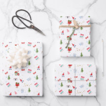Glossartiges Weihnachtspapier