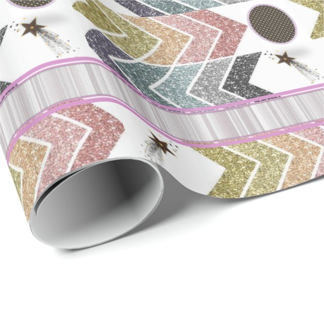 Glosswrapping Paper Abstrakt Geschenkpapier (Rolleneckpunkt)