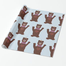 Glosswrapping Paper Bear Baby Geschenk Geschenkpapier