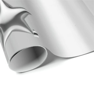 Glosswrapping Paper Silver Floral Geschenkpapier