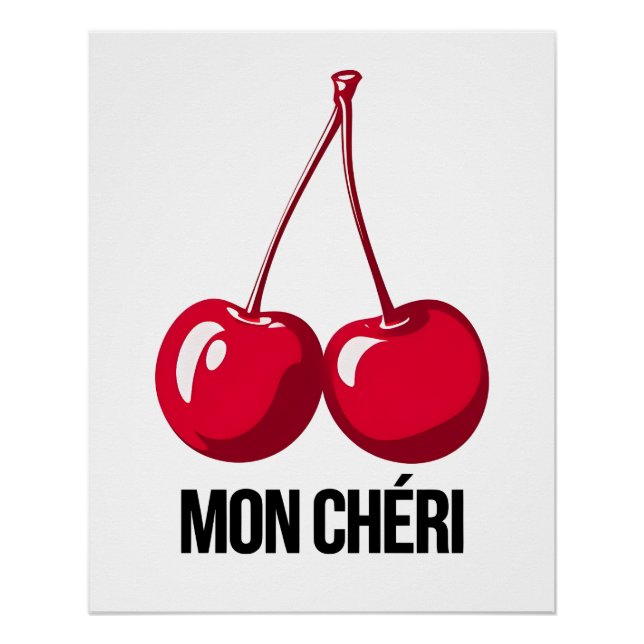 Glossy Art Poster Mon Chéri - Cherry Art (Vorderseite)