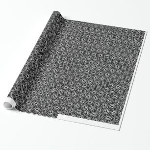 Glossy Black Design Geschenkpapier