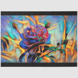 Glossy Elegante Einzigartige Rose Seidenpapier