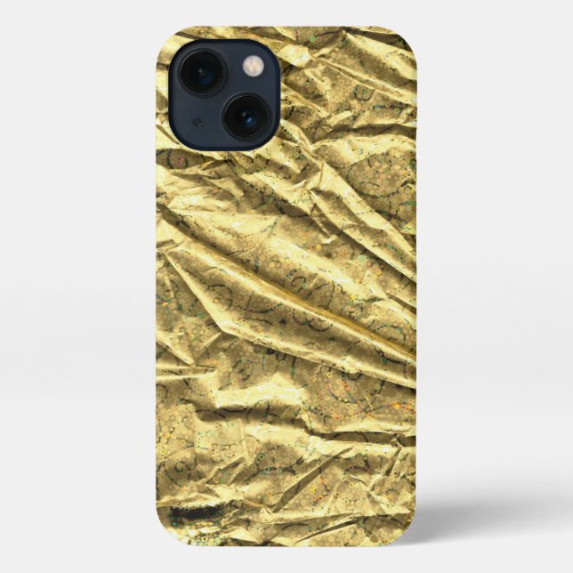 Glossy-Goldfolie iPhone-Gehäuse iPhone Hülle (Rückseite)