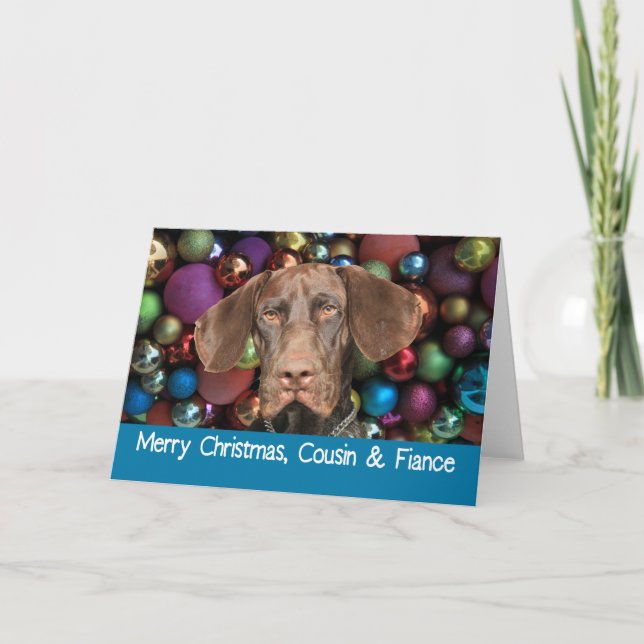 Glossy Grizzly Cousin & Verlobte Frohe Weihnachten (Vorderseite)