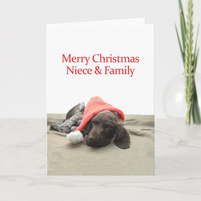 Glossy Grizzly Niece & Family Frohe Weihnachten (Vorderseite)
