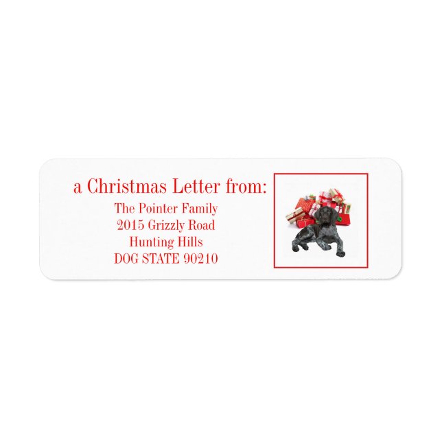 Glossy Grizzy Christmas Pointer (Vorne)