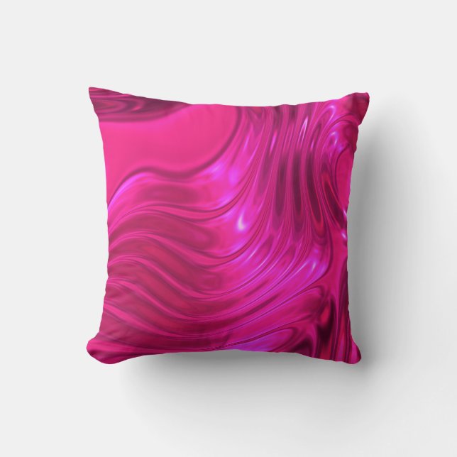 Glossy Hollywood Cerise Super Pink Kissen (Vorderseite)