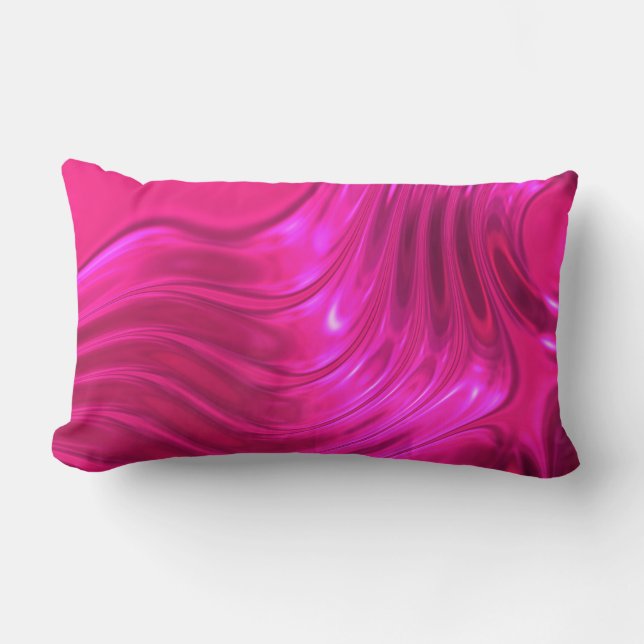 Glossy Hollywood Cerise Super Pink Lendenkissen (Vorderseite)