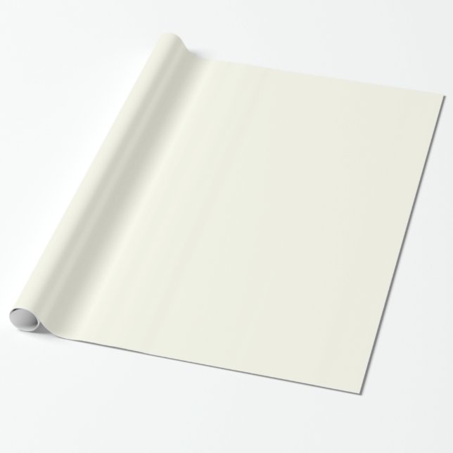 Glossy Ivory White Wrapping Paper Geschenkpapier (Ungerollt)