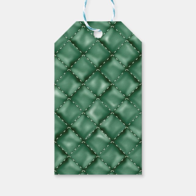 Glossy Leather Textur 3 Geschenkanhänger (Vorderseite)