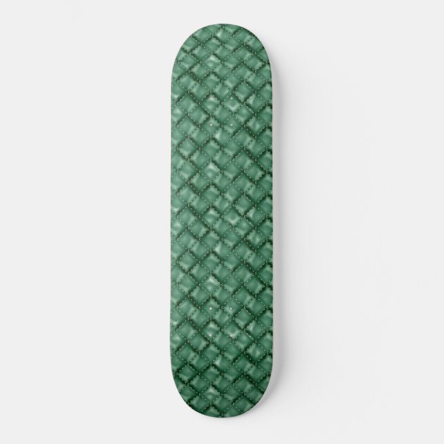Glossy Leather Textur 3 Skateboard (Vorderseite)