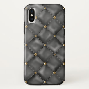 Glossy Leder Textur mit Gold Perlen Case-Mate iPhone Hülle