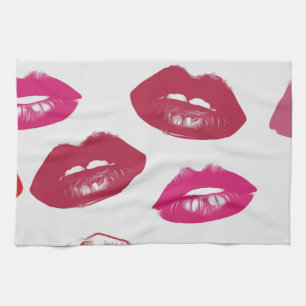 Glossy Lips Geschirrtuch