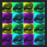 Glossy Lips Pop Art Posters Poster<br><div class="desc">Shiny und Loud</div>