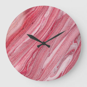 Glossy Nail Polnisch: Texturierter Hintergrund Große Wanduhr