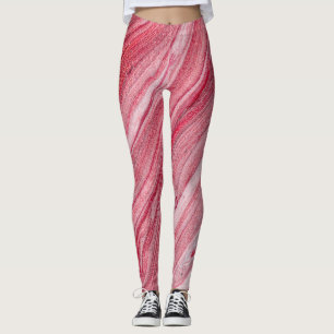 Glossy Nail Polnisch: Texturierter Hintergrund Leggings