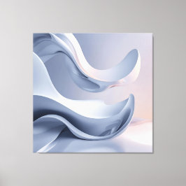 Glossy Pastell Flow - Abstrakte digitale Kunst für Leinwanddruck