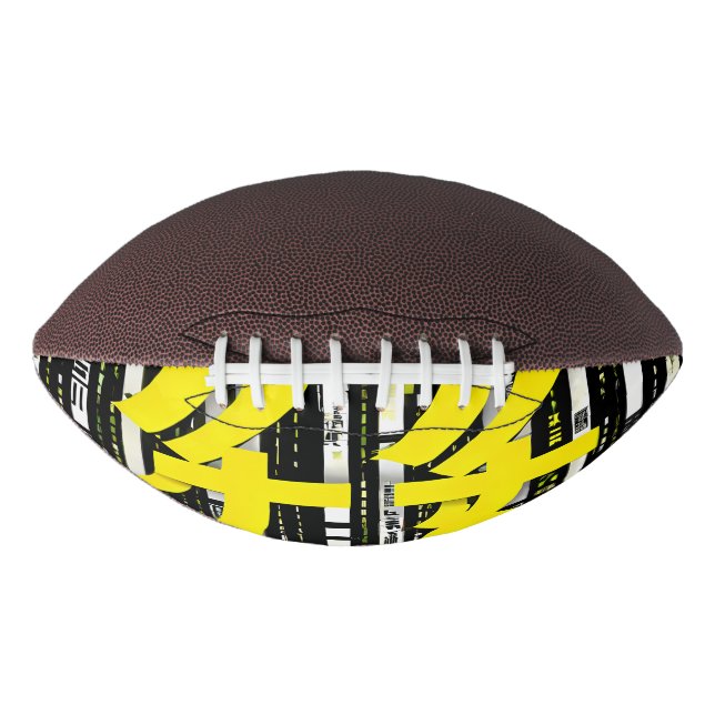 Glossy Pink Donut with Dark Sprinkles Football (Vorderseite)